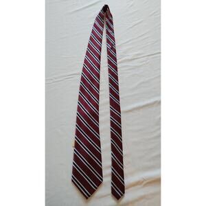 Us Polo Assn Mens Formal Necktie 59"Lx3.5"W Burgundy/Brown Neck Tie